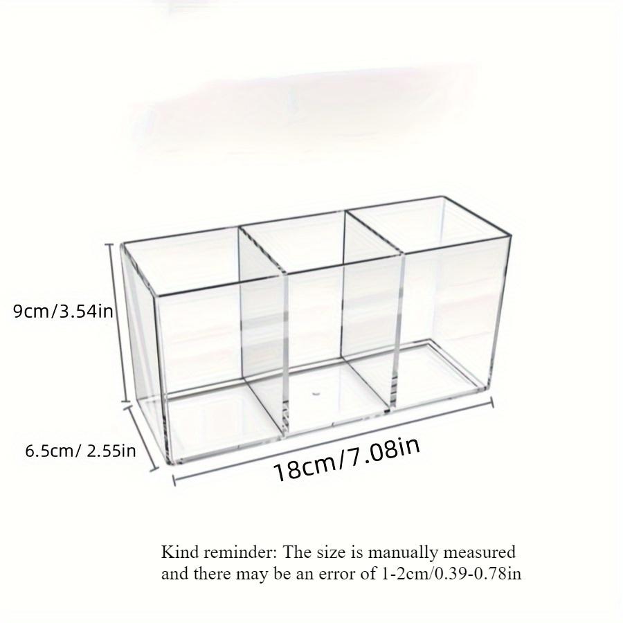 Průhledný organizér na make-up Kosmetické úložiště Úložiště na rtěnky Štětce Produkty péče o pleť Úložiště na štětce na make-up Stolní úložiště Držák na tužky