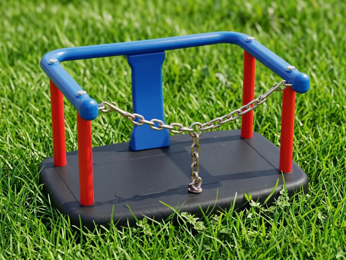 Children` swing bucket seat with black