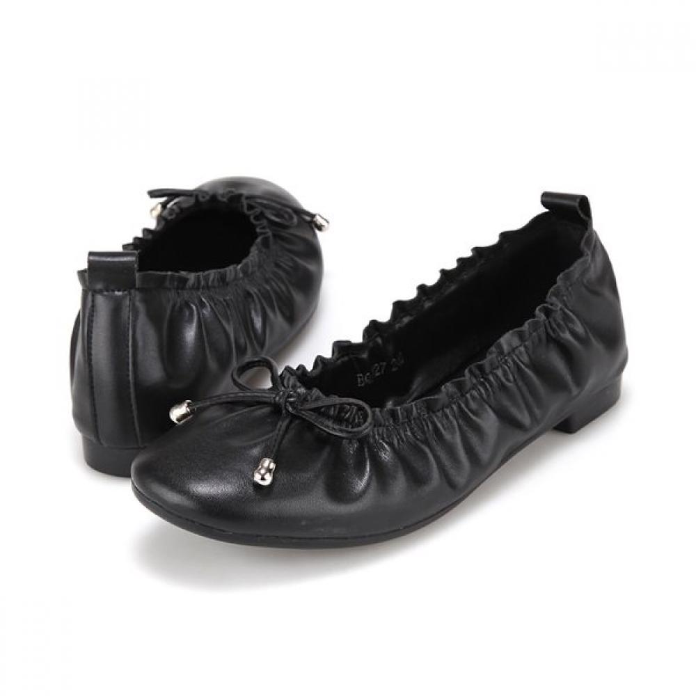 Barbara Leather Soft Minimal Feminine Flat 1cm Bqj127bk