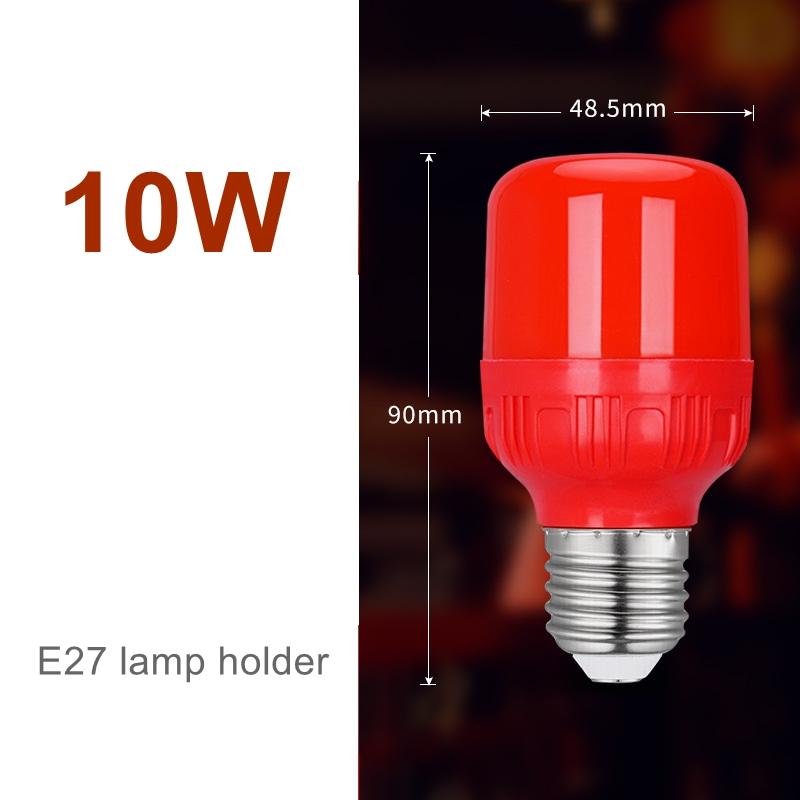 

Потужна червона світлодіодна лампочка E27/B22 AC 220V 5W 10W 15W 30W Висока яскравість Точкове світло Святкова Різдвяна лампочка as the picture