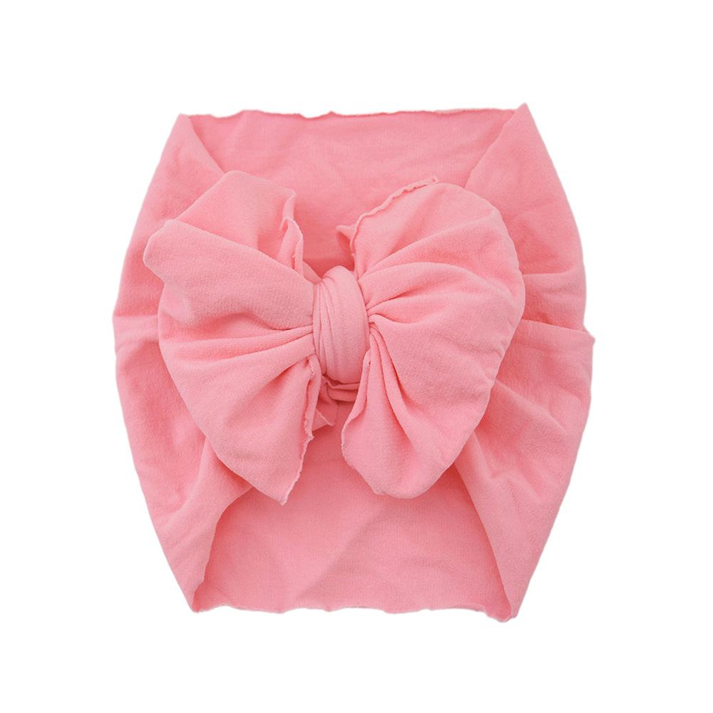 Baby Hair Accessories Nylon Big Bow Children'S Headband Super Soft Wide Headband Baby Stockings Headband