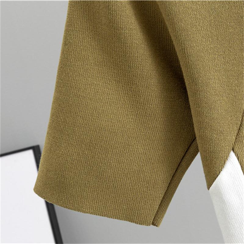 Summer Women's Square Neck Bag Hip Skirt Striped Short Sleeved Knitted Slim Fit Dress