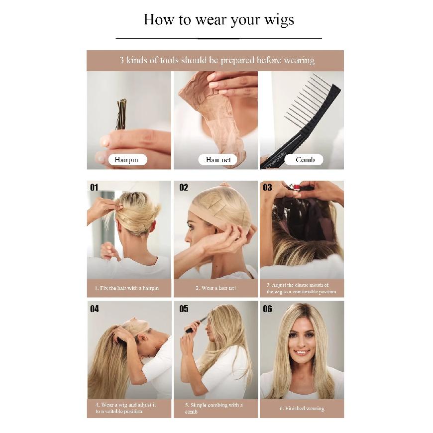 Brown Highlights Synthetic Wigs Hairline Lace Frontal Wave Layered Wigs for Women Ladies Daily Use Natural Wigs Heat Resistant