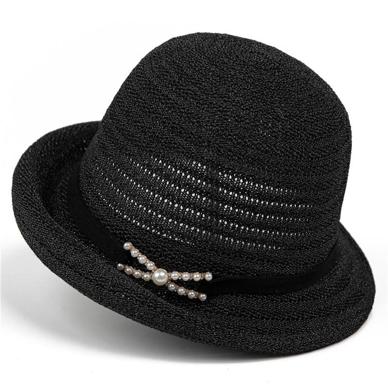 British Flower Mother Top Hat Women'S Summer Sunshade Sunscreen Hat Curled Edge Sun Hat Outdoor Mesh Basin Hat