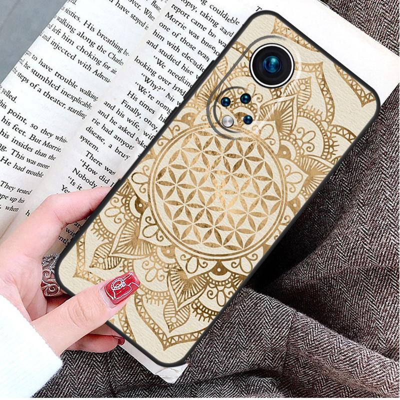 Flower Of Life In Lotus Pastel Case For Honor Magic 8 7 6 Pro Honor X9d X9c X9b X9a X8b X8c Win 50 70 90 200 400 Lite Cover