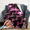 1 peça Cobertor de Flanela Barbie Macio, Quente e Aconchegante para Sofá, Cama, Escritório e Viagem Versátil para Todas as Estações Presente, presente de Natal