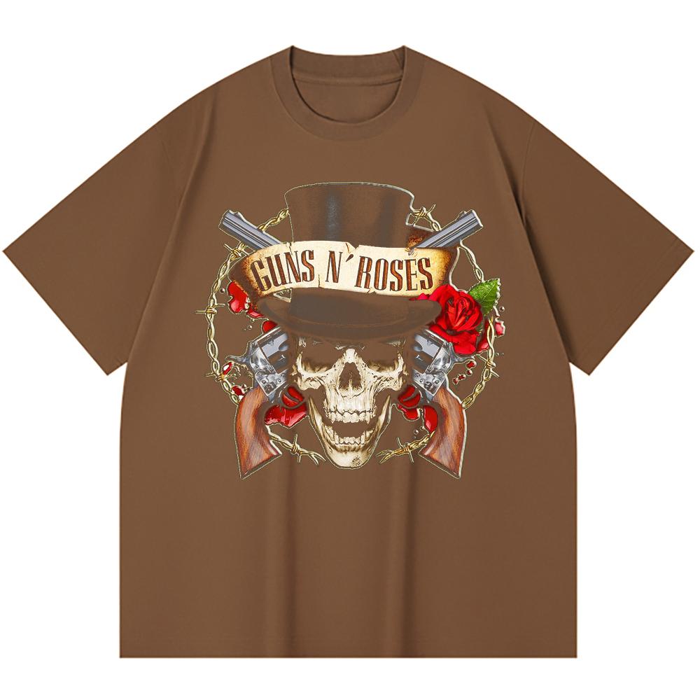 230 Gsm 100% Cotton Heavy Metal T-Shirt  Rock Band Popular Music Print Unisex Heavy Cotton T Shirt
