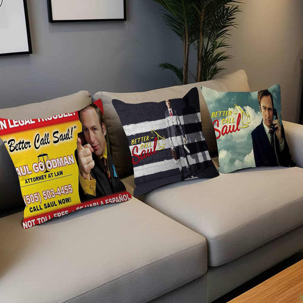 Classic Better Call Saul Pillow Gift Home Office Decoration Bedroom Sofa Car Cushion Cover Case 45X45
