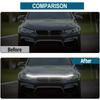 12V Scan Starting Car Hood Signal Light Car Daytime Running Light DRL Dynamic Auto Tuning Decorative Headlight Strip Universal