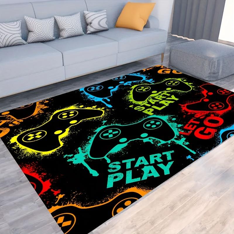Gamepad Pattern Carpet for Living Room Bathroom Decoration Non-Slip Game Controller Large Area Rug Bedroom Play Room Floor Mat