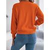 [Color Block Rundhals-Pullover] Color Block Rundhals-Pullover, Eleganter Langarm-Pullover für Herbst & Winter, Damenbekleidung