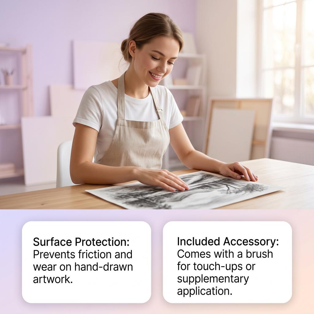 Fixed painting spray, art sketch, painting, fixed color protection, quick-drying film-forming painting special protection spray