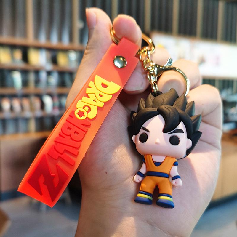 

Dragon Ball Keychain Chibi Cartoon Sun Wukong Figurine Cute Vegeta Keychain Qixi Gift Fashion Toys Anime Cartoon Frind