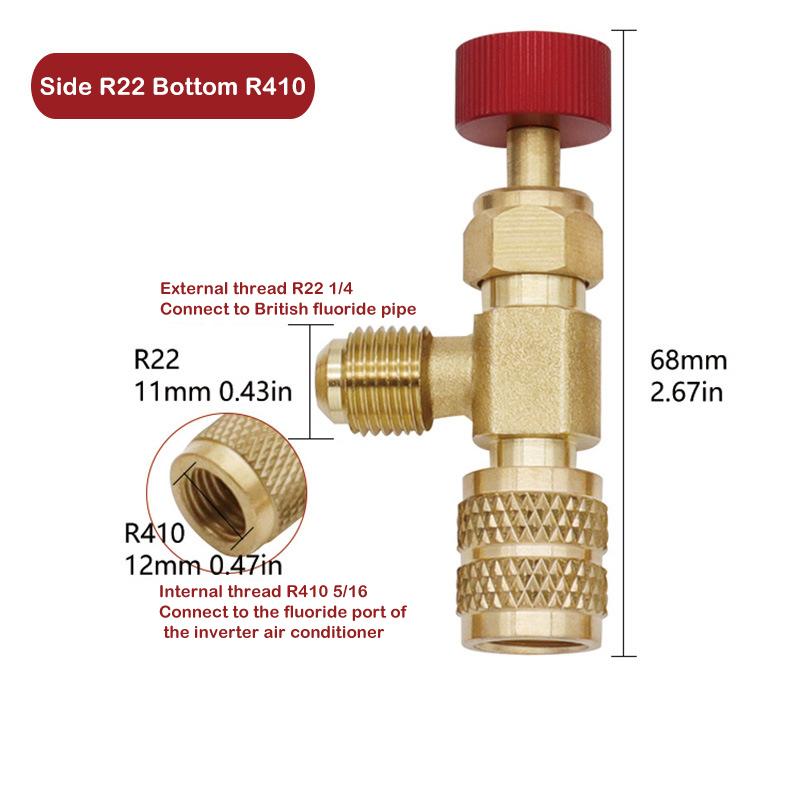 

Инструмент обнаружения R22 DIY Аксессуары Кондиционер Плюс Предохранительный Жидкостный Клапан R410 R22 Вакуумный Переключатель Технического Обслуживания Хладагента
