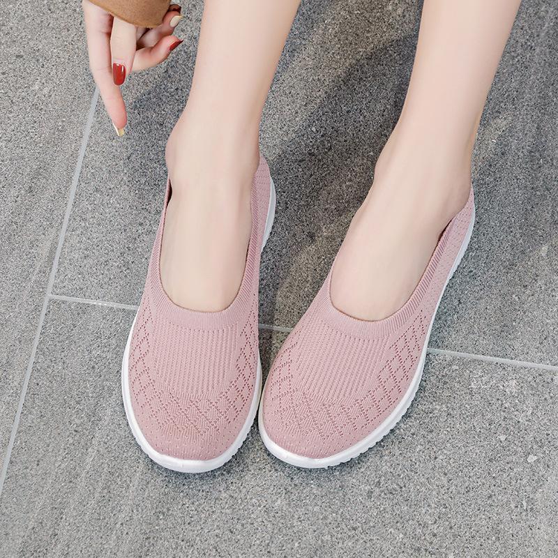 Old Beijing cloth shoes women's one-pedal middle-aged and elderly mother shoes shallow mouth breathable women's cloth shoes large size shoes children
