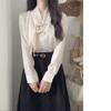 Fashion Long Sleeve V-Neck Blouse Women Blusas Mujer De Moda 2024 Chinese Style White Women Blouse Shirt Women
