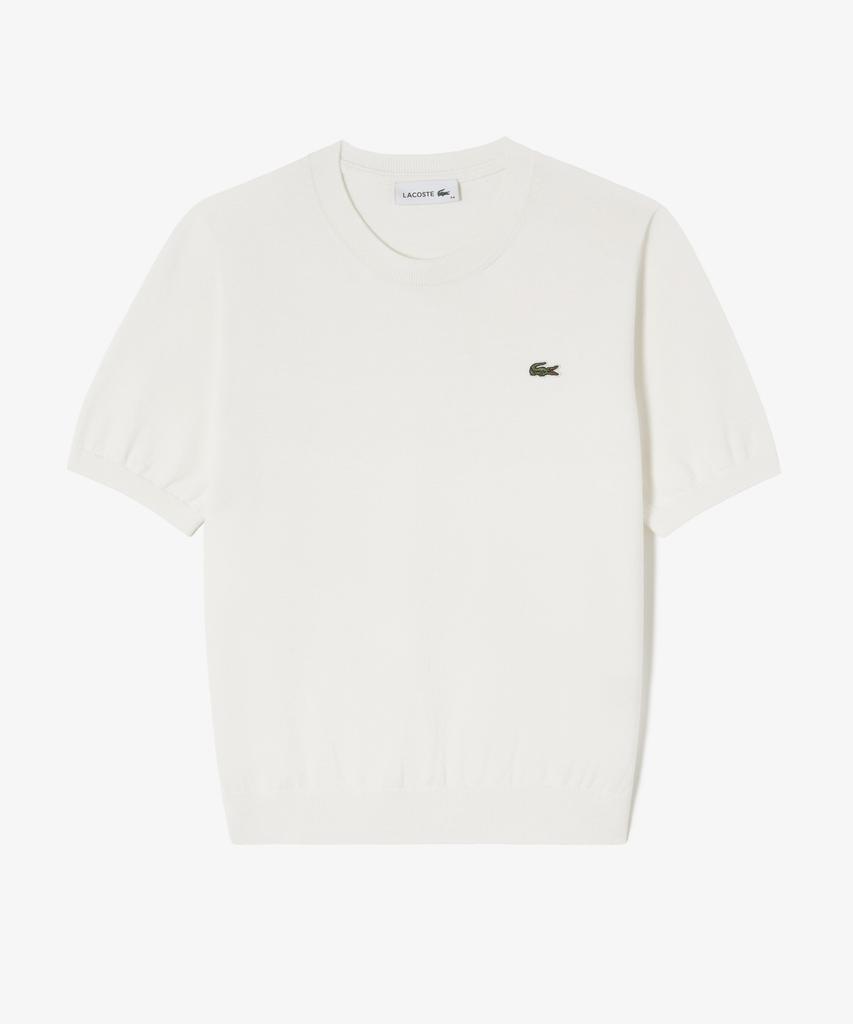 LACOSTE Women'S Basic Crew Neck Short Sleeve Sweater Af115E-56G 70V