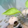 Frog Habitat Leaf Suction Cup Reptile Basking Area Resting Terrace Suction Cups Tank Accessories Simulated Leaves For Geckos
