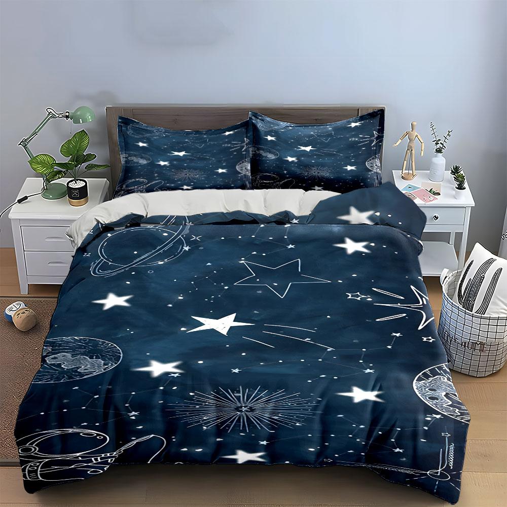Golden celestial wonders. Bedding sets Duvet covers Pillowcases(1* Duvet Cover 2* Pillowcases without duvet insert)