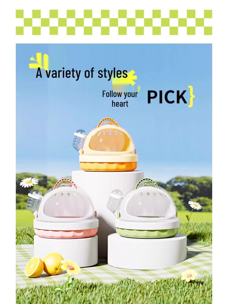 Bolsa de Viagem Transparente Portátil para Animais Pequenos: Hamsters, Ratos e Petauros-do-açúcar