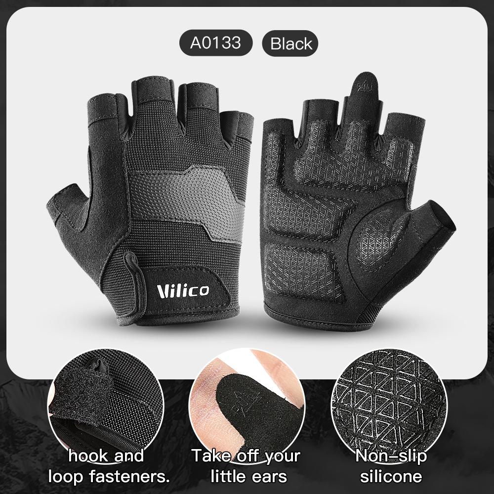 

1 Pair Half Finger Cycling Gloves High Dexterity Work Gloves For Men And Women,Excellent Grip For Multipurpose Use L