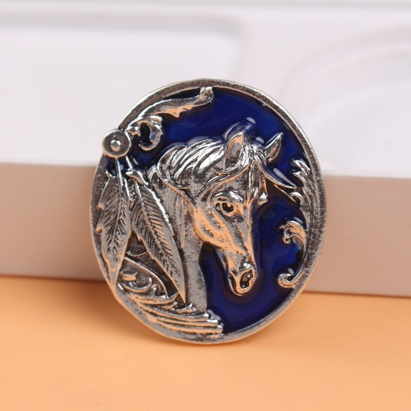 Medieval Vintage Western Horse Brooch Literary Retro Old Jewelry