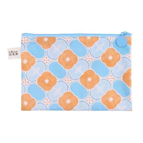 inBlooom Flat Pouch Women's Large Accessory Case Fabric Taiwan Goods Zippered No Gusset Storage Pouc