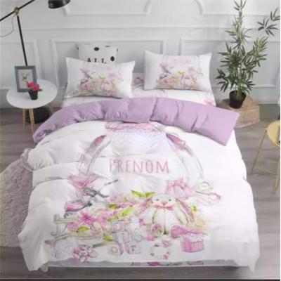 Home Textile Teddy Bear Flower Pattern Bedding Set Simple Bedspread Pillowcase Home Textile Children Adult Bedroom Decoration