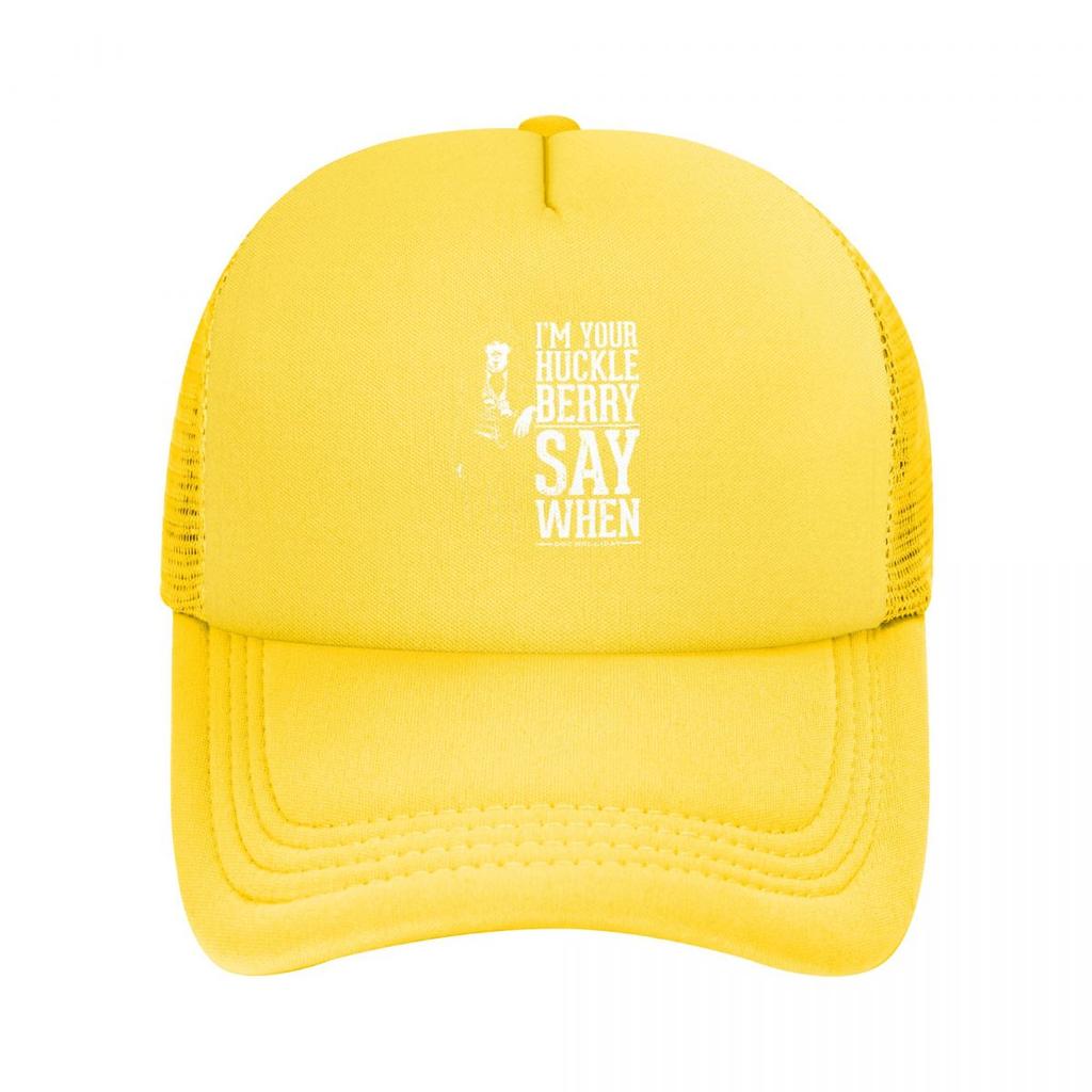 Baseball Caps Val Kilmer I'm Your Huckleberry Say When Mesh Hats Peaked Sun Caps Men Women Hats