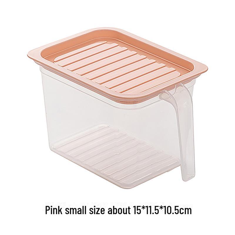 

Пластиковый кухонный ящик для хранения холодильника с ручкой и герметичной крышкой для свежих продуктов и фруктов