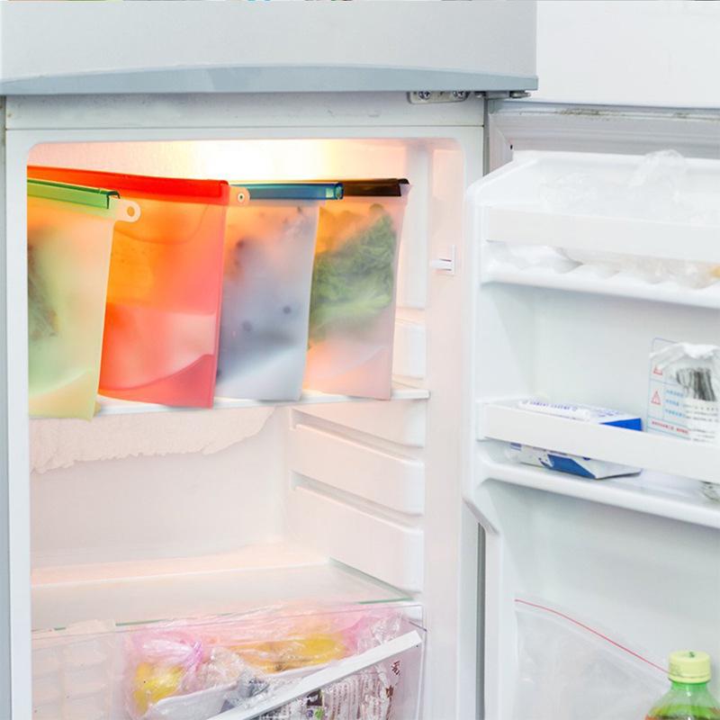 Silicone Food Preservation Bag for Vegetables & Fruits - Self-Sealing & Freezable