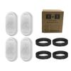 8-Pack Pet Filter Replacement Set - 4 Activated Cartridges and 4 Pre-Filter Sponges for and Dog Drinking Dispensers