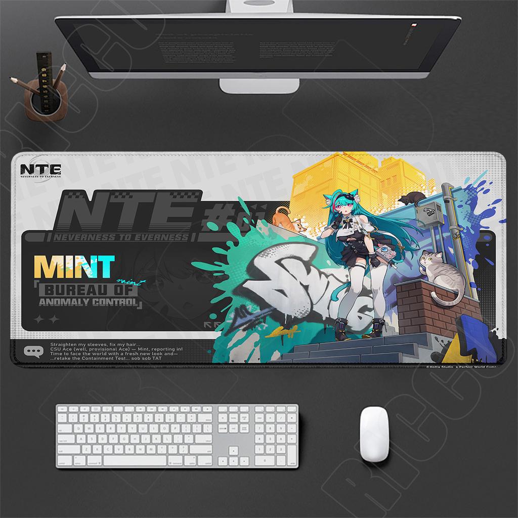 HD XXL Mouse Pad Neverness To Everness NTE Girl Gaming Keyboard Mousepad Rug Office Computer Anime Gamer 40x90cm Desk Mat Carpet