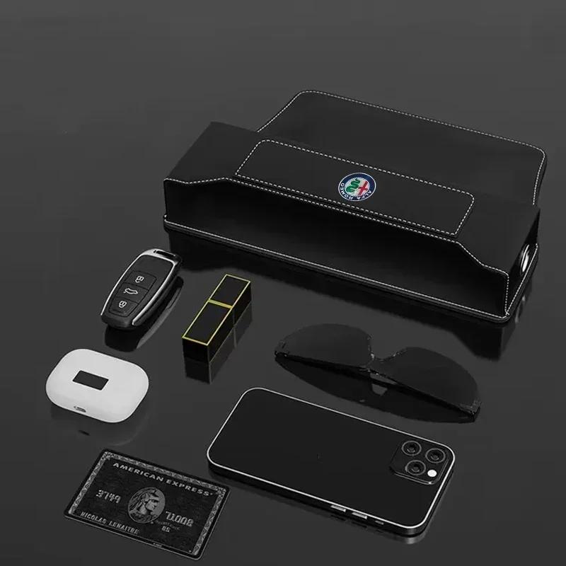 Bilklistermärken För Alfa Romeo Bilbarnstolsutrymmesorganisatör Sätessprick Slits Förvaringslåda För Alfa Romeo giulia stelvio giulietta 159 147