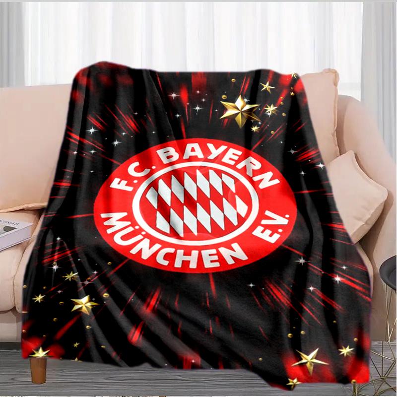 Munich FC Artwork Printed Throws Blanket Soft Flannel Blankets for Couch Bed Gifts for Men Women Picnic Blanket Christmas Gifts