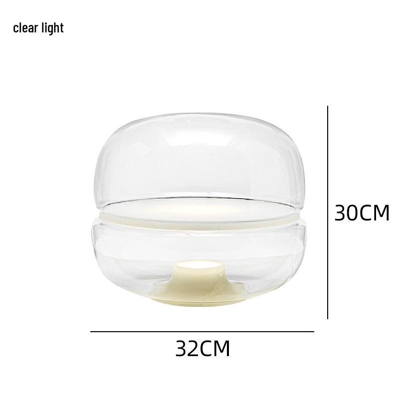 Nordic Modern Glass Table Lamp - Creative, Stylish Lighting for Living Room, Bedroom, Hotel, or Model Room