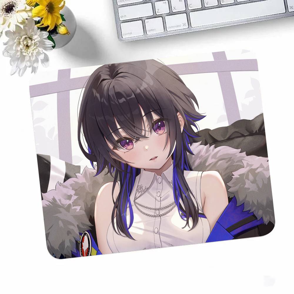 Anime Girl VTuber VSPO Ichinose Uruha Mousepad Small LockEdge Mouse Pad For Gamers Computer Desk Pad Rectangular Anti-slip