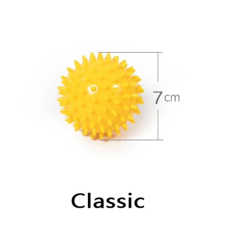 Durable PVC Exercise Pointed Massage Ball Trigger Point Movement Fitness Hands and Feet Plantar Pain Relief 70 Mm Sports Ball