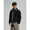 Cabbage Coke American Retro Thick Cotton Jacket for Men and Women, Loose Deconstructed Brushed High-End Fur Collar Coat
