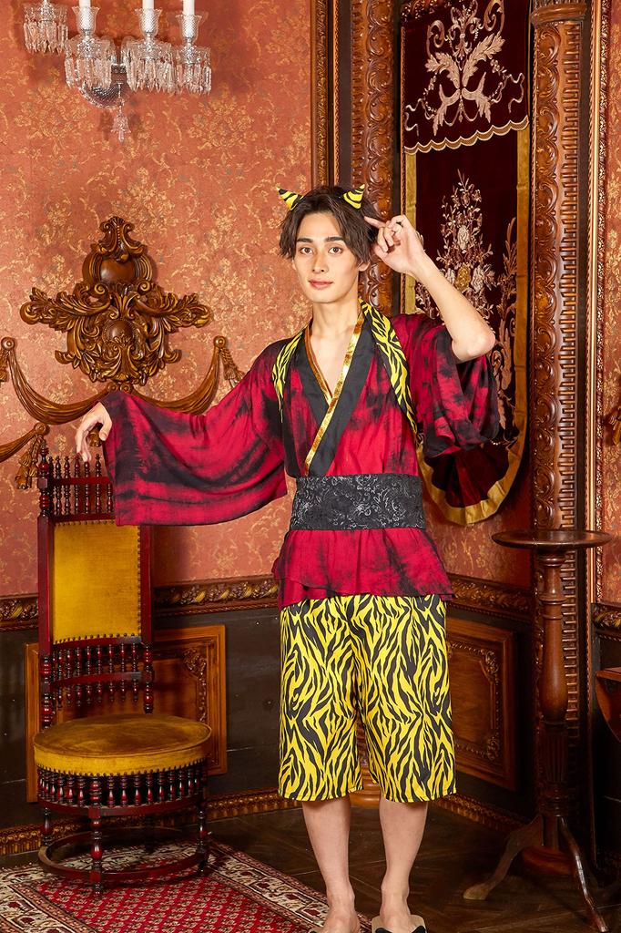 Clearstone Cosplay Halloween Setsubun Red Demon Boy Demon Unisex Red