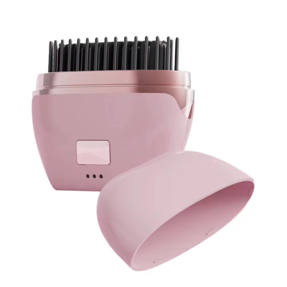 

Fast Heating Technology Mini Wireless Hair Straightener Anti Scald Shell Hair Flat Iron Gift Idea розовый