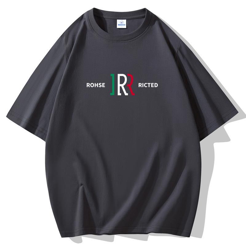 INS Fashion Men Large Size Loose Short Sleeves T-Shirt 100% Cotton