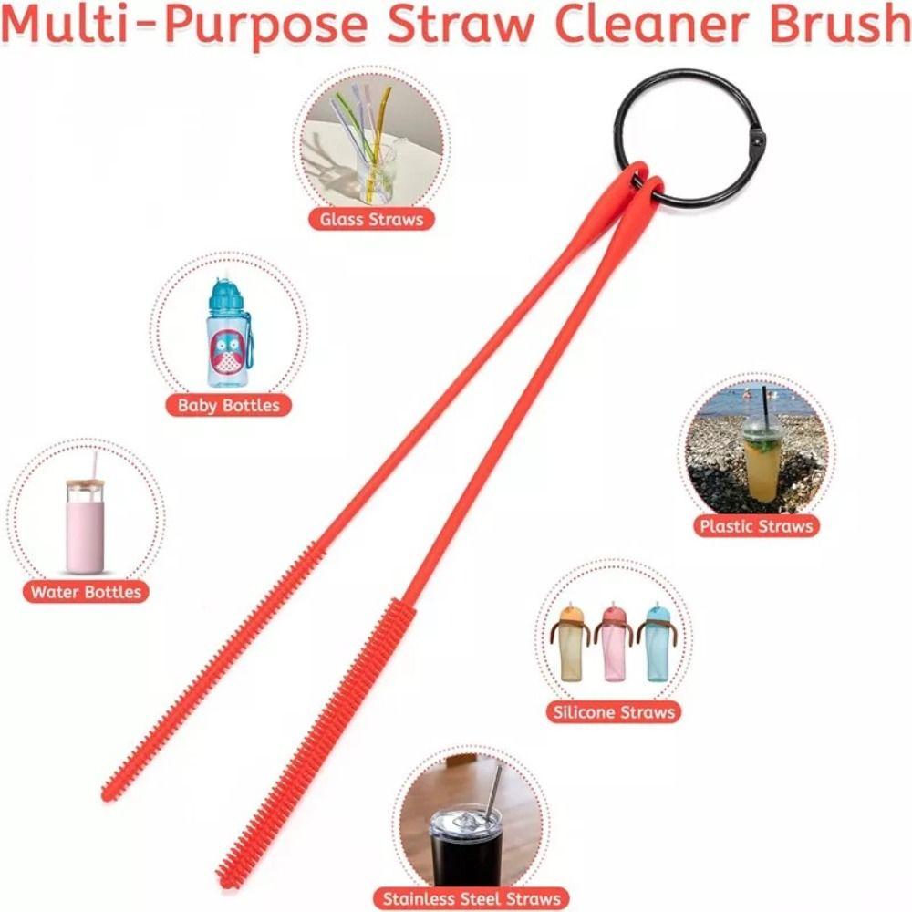 with Long Handle Pipe Cleaning Brush Household Baby Bottle Cleaner for Pacifier Brush