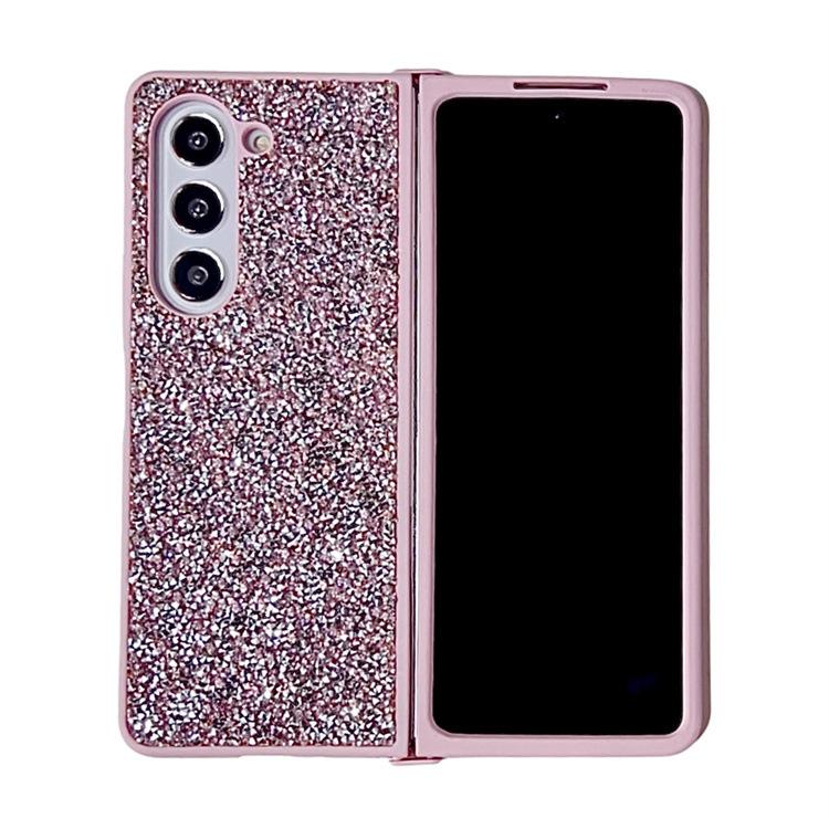 Applicable to Samsung ZFold5 mobile phone case, diamond glitter all-inclusive TPU protective case zfold3 folding mobile phone case 4th generation