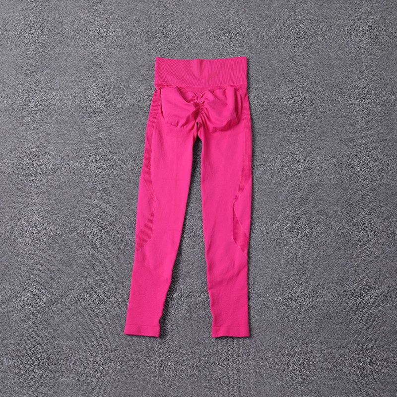 

Trade Original Order Peach High Waist Internet Celebrity Workout Pants Sports Running Skinny Hip Raise Spring European and American Sexy Yoga Pants Pink M