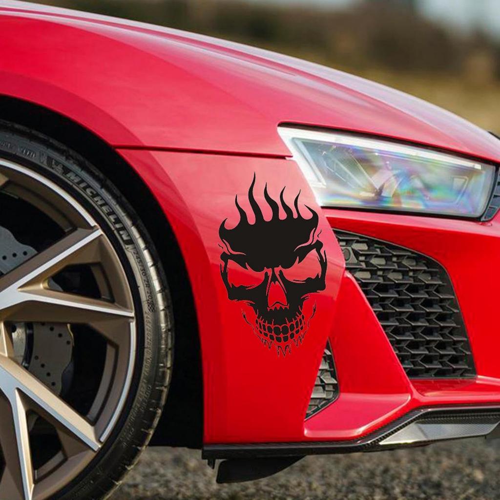 Humkopnl Skull Decal for Truck, Gothic Skull Sticker for Car - Waterproof Skull Design