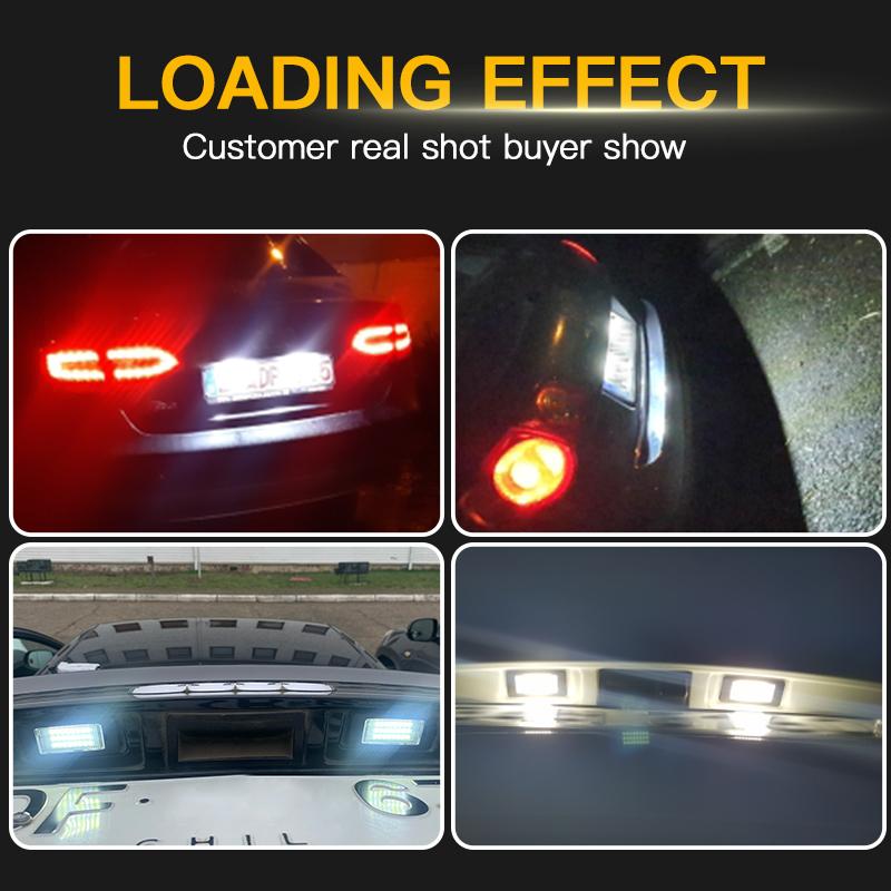 2pcs No Error Canbus Led License Number Plate Lights Bulb For Skoda Octavia 3rd generation 5E/ A7 Combi 5-door estate 2013-2018