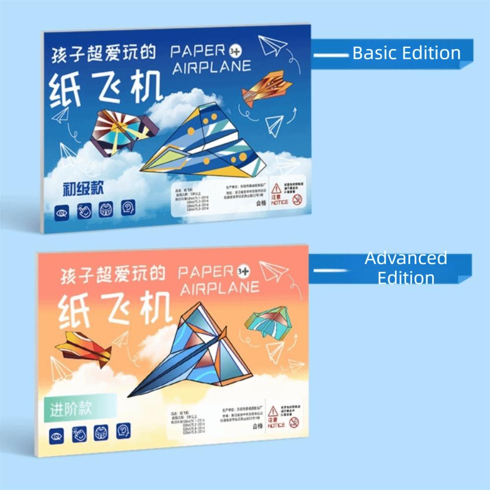 Papierflugzeug Origami Set Montessori Vielseitiges Papierflugzeug Spielzeug Eltern-Kind-Interaktion