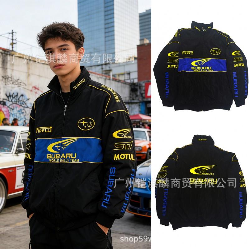 Gruba Bawełniana Haftowana Kurtka Motocyklowa Unisex Ciepła Odzież Wierzchnia Sporty Rowerowe