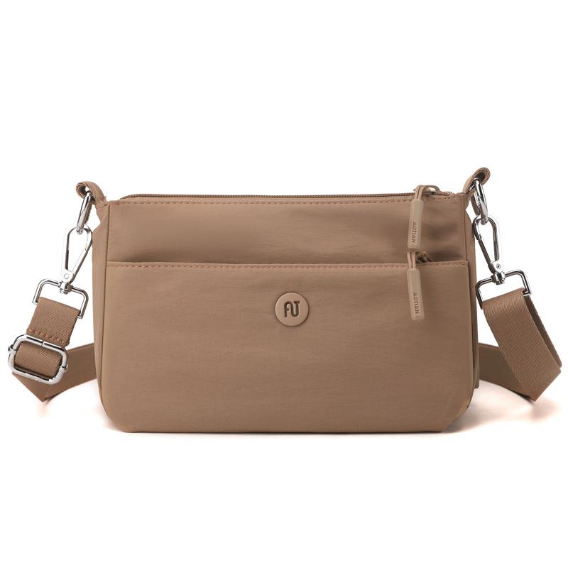 Women's Bag Solid Color Shoulder Bag Multi-Compartment Crossbody Bag